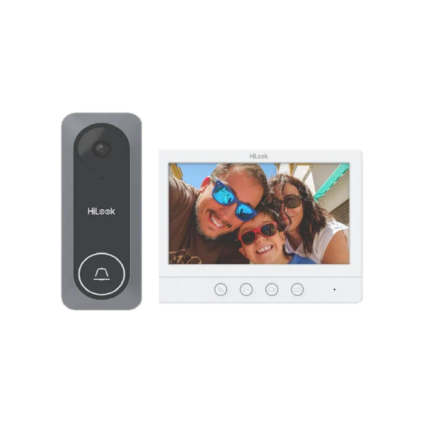 HiLook HA-KIT-A2 4-Wire HD Video Intercom Kit - Includes an Outdoor Doorbell and an Indoor 7" (7-Inch) Touchscreen Monitor