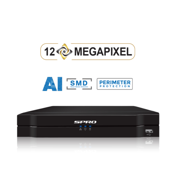 SPRO DHIPNVR04-A6-V2 AI Pro H265 4K Mini 1U 4-Channel 4x PoE Network Video Recorder - NVR - AI PRO - SMD+ - Smart Fan