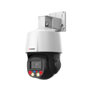 SPRO DHIPPTZ40/10XLR-D AI Pro SMD 3.0 TiOC H265 4MP PoE IP Smart-Dual-Light (70m IR + 30m White-Light) 120dB True-WDR Weatherproof PTZ Camera with 10x Optical Zoom Lens - Active-Deterrence Features - Built-in Mic + Speaker + Strobe + Siren