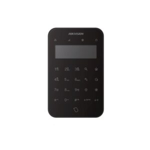 Hikvision DS-PK1-LT-WB-BLK AX Pro Gen 2 433MHz Wireless Battery-Powered LCD Keypad - LED Backlight - Built-in Tag Reader - BLACK Colour