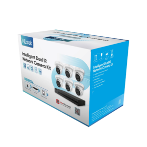 HiLook IK-6486TH-MM/P 6MP Boxed CCTV Kit with 1* NVR-108MH-C/8P NVR with 4TB HDD and 6* IPC-T262H-MU 6MP PoE IP EXIR Weatherproof Turret Cameras