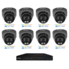 SPRO SPRODG8MPIPKIT3 4K 8MP IP CCTV KIT - Includes 1 * DHIPNVR16-A8 NVR (without HDD) + 8 * DHIPD80/28LRG-M 4K 8MP PoE IP Dual-Light AI SMD Turret Cameras