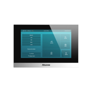 Akuvox C313W SIP PoE IP WiFi 7″ (7-Inch) Video Intercom Touchscreen Monitor - Bluetooth & WiFi - Black Frame