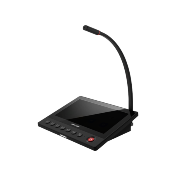 Hikvision DS-QAZ1MP7G1 Network IP PA Paging Microphone - 7"  (7-Inch) Display Touchscreen - Smart Audio Linkage - Works with HCP