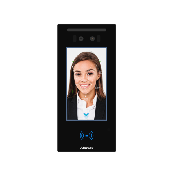 Akuvox E16C 2MP PoE IP IR H264 Outdoor Video Intercom Unit with 5" Touchscreen Panel – Face Recognition - Complies with SIP & ONVIF – IP65 Rated – Built-in Mifare Card-Reader  – Relay Output – Supports RS485 & Wiegand
