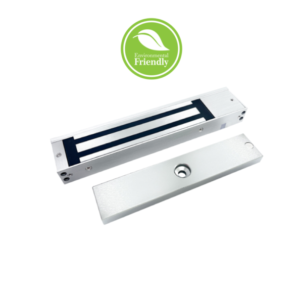OneTop EM3500 DSS/F Single Door Surface-Mount Electromagnetic Lock - Fire-Rated - Environment Friendly - 12VDC/24VDC Powered - 280KGs Pull Force - Anti-Corrosion Plating - Monitored (Door Status Sensor & Lock Status Sensor)