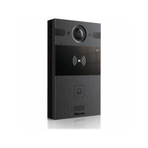 Akuvox R25A Compact Stylish 2K 4MP PoE IP IR H264 Outdoor Video Intercom Unit - Complies with SIP & ONVIF - IP65 Rated - Built-in Mifare & EM Card-Reader – NFC – Dual Relay Output – Supports RS485 & Wiegand