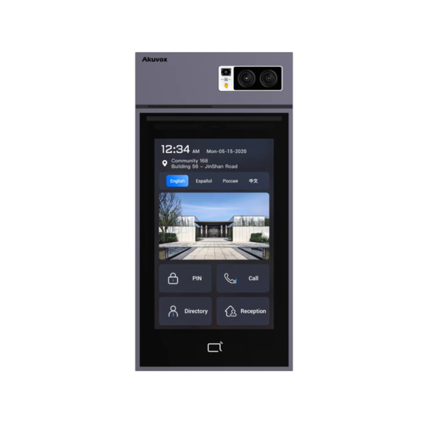 Akuvox S539 2MP PoE IP IR H264 Outdoor Metaverse Video Intercom Unit with 10" Touchscreen Panel – Android - Face Recognition - Complies with SIP & ONVIF – IP66 & IK08 Rated – Built-in Mifare & EM Card-Reader  – Three Relay Output – Supports RS485 & Wiegand