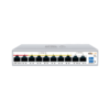 Wi-Tek WI-PCES210G Cloud Easy Smart 250m PoE Switch with 8 * FE PoE Ports + 2 * GbE Uplink Ports - 100w Total PoE Power - Supports Extend Mode - Can be Cloud Managed on Wi-Tek Cloud Platform