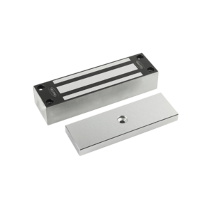 OneTop EM5000F Outdoor-Rated Weather-resistant Stainless-Steel Electronic Magnetic Lock - Face / Front Mounted - 12VDC / 24VDC - 680Kgs Holding Force - Lock Status Sensor Monitoring