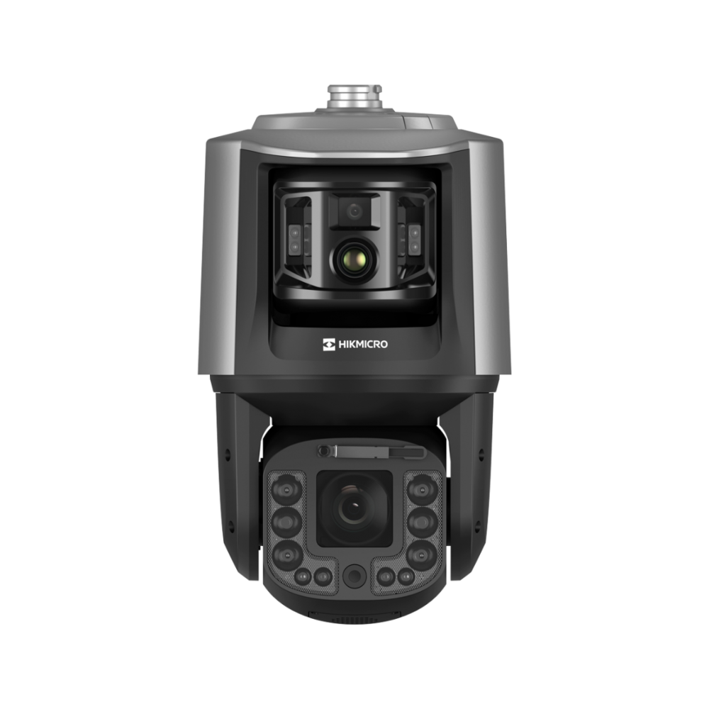Hikvision HikMicro HM-TX3840-10/G0/T1 Security Thermal Series TandemVu AI Three-Channel (1 * 4MP Optical Fixed Channel + 1 * 4MP Optical 40x Zoom PTZ Channel + 1 * 384 x 288 Resolution Thermal Channel) Full-Colour (250m White-Light) Smart-Linkage-Tracking Weatherproof PTZ Camera