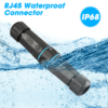 iSecure ICL-RJ45CAT6COUPLER-O IP68-Rated Weatherproof RJ45 CAT6/CAT6A Coupler/Joiner - Shielded - Ethernet Cable Extender - Inline Coupler - Supports PoE - Female to Female Connector - 8P8C - Supports 10Gbps