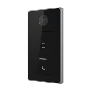 Hikvision DS-KV6133-WME1/Surface Wireless PoE IP Video Intercom Outdoor Calling Station / Doorbell - 2MP 1080P Wide Angle Camera - Built-in Mifare Card Reader - Can Work Standalone - PoE Powered OR 12VDC Powered