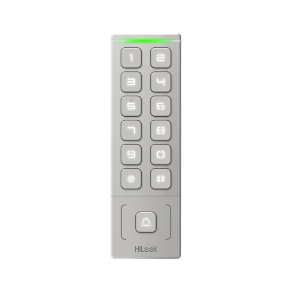 HiLook HA-AC-S1 Standalone Weatherproof Access Control Keypad Terminal - Built-in Keypad + MiFare Card-Reader - Metal Casing - Slim Design