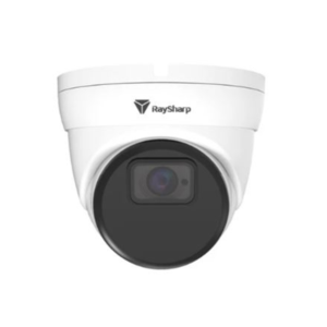 Raysharp RS-CA351FKGB-LW28W-OTZ 5MP HDTVI IR (30m) 120dB True-WDR Weatherproof Eyeball Turret Camera with 2.8mm Fixed Lens - Built-in Mic - 12VDC Powered - Video Output Switchable to AHD / HDCVI / CVBS