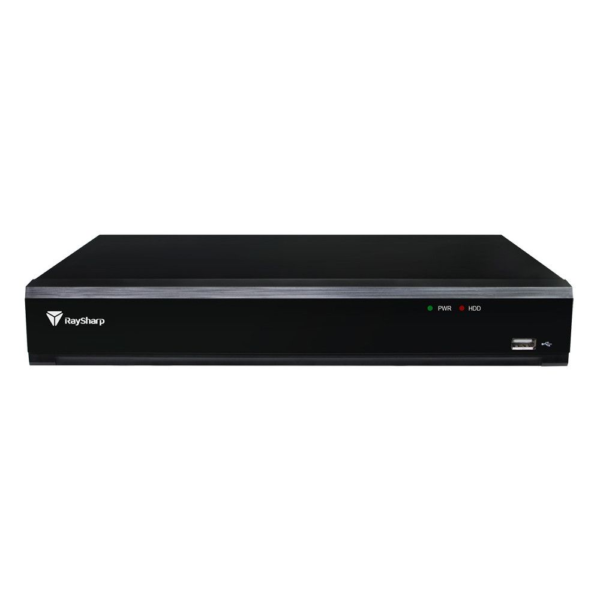 Raysharp RS-D7208HR-NS-T-E H265 4K AI 1U 8-Channel Pentabrid (HDTVI / AHD / HDCVI / CVBS / IP) DVR - Digital Video Recorder