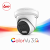 Hikvision DS-2CD2367G3-LI2UY-2.8MM Pro-series ColorVu 3.0 Deep-Learning AI (Artificial Intelligence) 6MP PoE IP Smart Hybrid Light (30m IR + 30m White-Light) 130dB True-WDR Weatherproof Eyeball Turret Camera with 2.8mm Fixed Lens - Built-in Audio Mic
