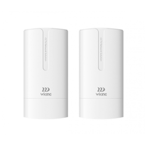 Wi-Tek WK-WB08-KIT Wiking 2.4GHz Outdoor Weatherproof Wireless Access Point Bridge Kit - 300Mbps - Up to 800m - P2P Preconfigured - Supports 12VDC input