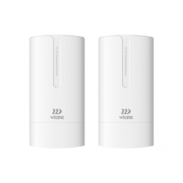 Wi-Tek WK-WB08-KIT Wiking 2.4GHz Outdoor Weatherproof Wireless Access Point Bridge Kit - 300Mbps - Up to 800m - P2P Preconfigured - Supports 12VDC input
