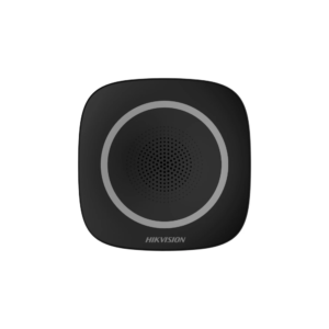 Hikvision DS-PS1-I-WB-BLK 433MHz Battery-Operated Indoor / Internal Wireless Siren - BLACK Colour - Max 110dB - To Work with AX Pro Hub