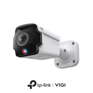 TP-Link VIGI InSight S385PI H265 4K 8MP Active-Deterrence AI PoE IP IR (Up to 20m) 120dB True-WDR Weatherproof Bullet Camera with 180° Panoramic View - Red & Blue Warning Lights - 2-Way Audio