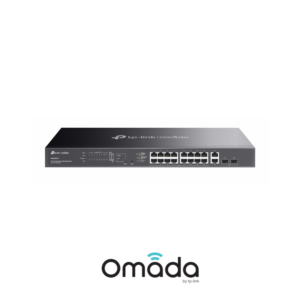 TP-Link Omada ES220GMP 20-Port Gigabit Ethernet Easy Managed Network Switch with 16 * PoE+ Ports + 2 * GbE LAN + 2 * SFP Slots - 250w PoE Power Output - Centralized Cloud Management Via Web OR Omada App