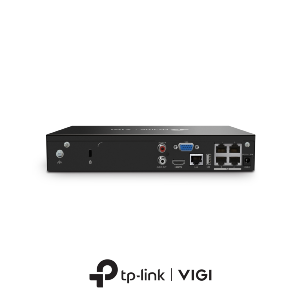 TP-Link VIGI NVR1004H-4P 4K Mini 1U 4-Channel 4* PoE NVR - Without HDD