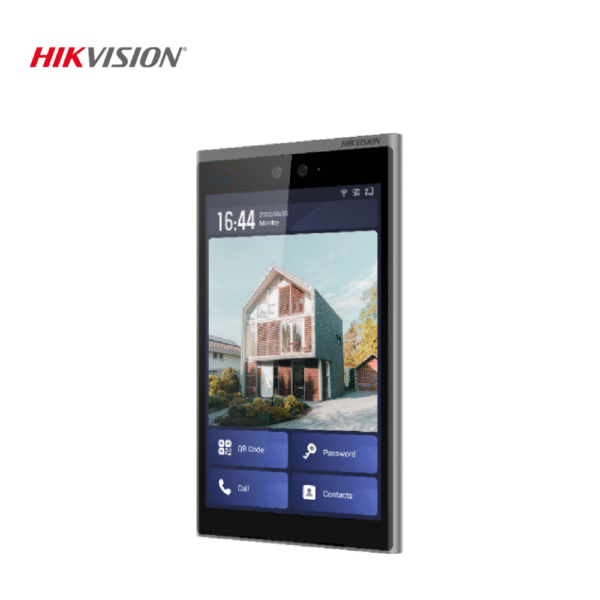 DS-KD9633-WBE6 Ultra-series Wireless IP Face-Recognition Intercom / Access Control Terminal - 10.1" Touchscreen - IP65 Rated - 2MP Wide-angle Dual-lens - Built-in MiFare Card-Reader + Fingerprint Reader + QR-Code Reader + Face-Recognition