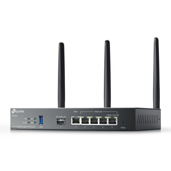 TP-Link Omada ER706W Ac3000 Gigabit Wireless VPN Router - 3Gbps Dual-Band WiFi - Centralized Management - All Gigabit Ports - Supports VLAN - Omada App