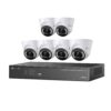 TP-Link VIGI NK8MP-T6425-2T CCTV Kit - Includes 1 * 8CH 8x PoE NVR with 2TB HDD + 6 * 4MP Smart-Dual-Light Full-Colour Active-Deterrence 2-Way Audio Weatherproof Eyeball Turret Cameras