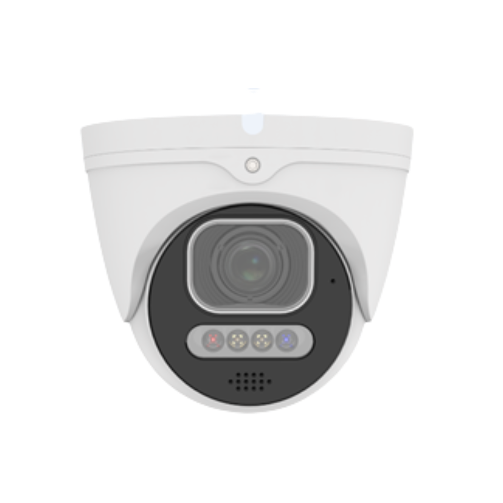 Raysharp RS-CH340N4MHI-HALDF-LFWA2812PW AI Fixed Series H265 4K 8MP PoE IP Dual-Light (25m IR + 20m White-Light) Full-Colour 120dB True-WDR Weatherproof Eyeball network Camera with 2.8mm~12mm Varifocal Motorized Zoom Lens - Built-in Mic + Speaker - 2-Way Audio - Active-Deterrence Features