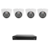 Raysharp RS8MPIPCCTVKIT2 4K 8MP IP CCTV Kit # 2 with 1 * RS-N2104HR-PR 4-CH NVR (without HDD) + 4 * RS-CH340N4MIG-HALTF-LFW28PW 4K 8MP All-in-One IP Turret Cameras