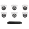 Raysharp RS8MPIPCCTVKIT4 4K 8MP IP CCTV Kit # 4 with 1 * RS-N2208HR-PR-E 8-CH NVR (without HDD) + 6 * RS-CH340N4MIG-HALTF-LFW28PW 4K 8MP All-in-One IP Turret Cameras
