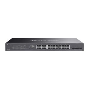 TP-Link Omada SG2428P Rackmountable Gigabit Ethernet Network PoE Smart Switch with 24 * GbE PoE Ports + 4 * SFP Slots - 250w PoE Power Budget