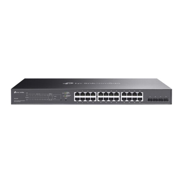 TP-Link Omada SG2428P Rackmountable Gigabit Ethernet Network PoE Smart Switch with 24 * GbE PoE Ports + 4 * SFP Slots - 250w PoE Power Budget
