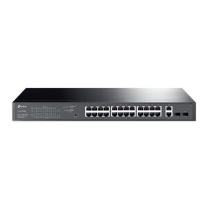 TP-Link TL-SG1428PE 28-Port Gigabit Ethernet Easy Smart Network PoE Switch with 24 * GbE PoE+ Ports + 2 * GbE LAN Ports + 2 * Combo SFP Slots - 250w PoE Power Output - Web-Management