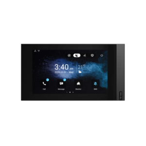 Akuvox S562W-2 2-Wire IP WiFi 7″ (7-Inch) Video Intercom Touchscreen Monitor - Black Frame - Powered By NS2 OR External Source