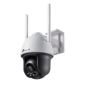 TP-Link VIGI C540-4G EasyCam Series 4G LTE 4MP AI Smart-Dual-Light (30m IR + 30m White-Light) Full-Colour IP Weatherproof PT (Pan + Tilt) Auto-Tracking Camera with 4mm Fixed Lens - 2-Way Audio + Active-Deterrence
