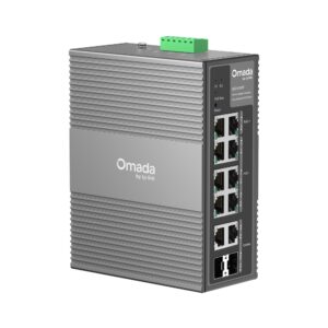 TP-Link Omada IES210GPP 10-Port Gigabit Ethernet Industrial Easy Managed Network Switch with 6 * GbE PoE+ Ports + 2 * GbE PoE++ Ports + 2 * Gb Combo RJ45/SFP Slots - 240w PoE Power Budget - 12V~57V DC Input - Solar Compatible - Fanless - Centralized Cloud Management Via Web OR Omada App