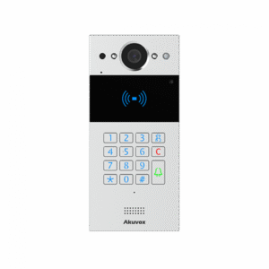 Akuvox R20K-2 2-Wire IP 2MP IR H264 Outdoor Video Intercom Unit with Integrated Keypad - Complies with SIP & ONVIF - IP65 Rated - Built-in Mifare & EM Card-Reader – NFC – Single Relay Output – Supports RS485 & Wiegand