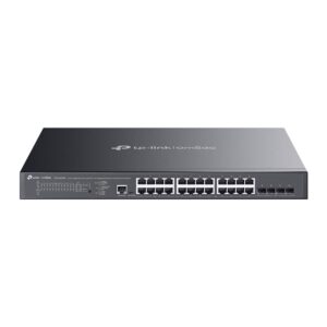 TP-Link Omada SG3428XMPP 24-Port Gigabit and 4-Port 10GE SFP+ L2+ Managed Network Switch with 16-Port PoE+ & 8-Port PoE++ Ports - 500w PoE Power - Centralized Management - Omada App