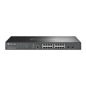 TP-Link Omada SG3218XP-M2 16-Port 2.5G and 2-Port 10GE SFP+ L2+ Managed Multi-Gigabit PoE Switch with 8-Port PoE+ - Centralized Cloud Management Via Web OR Omada App