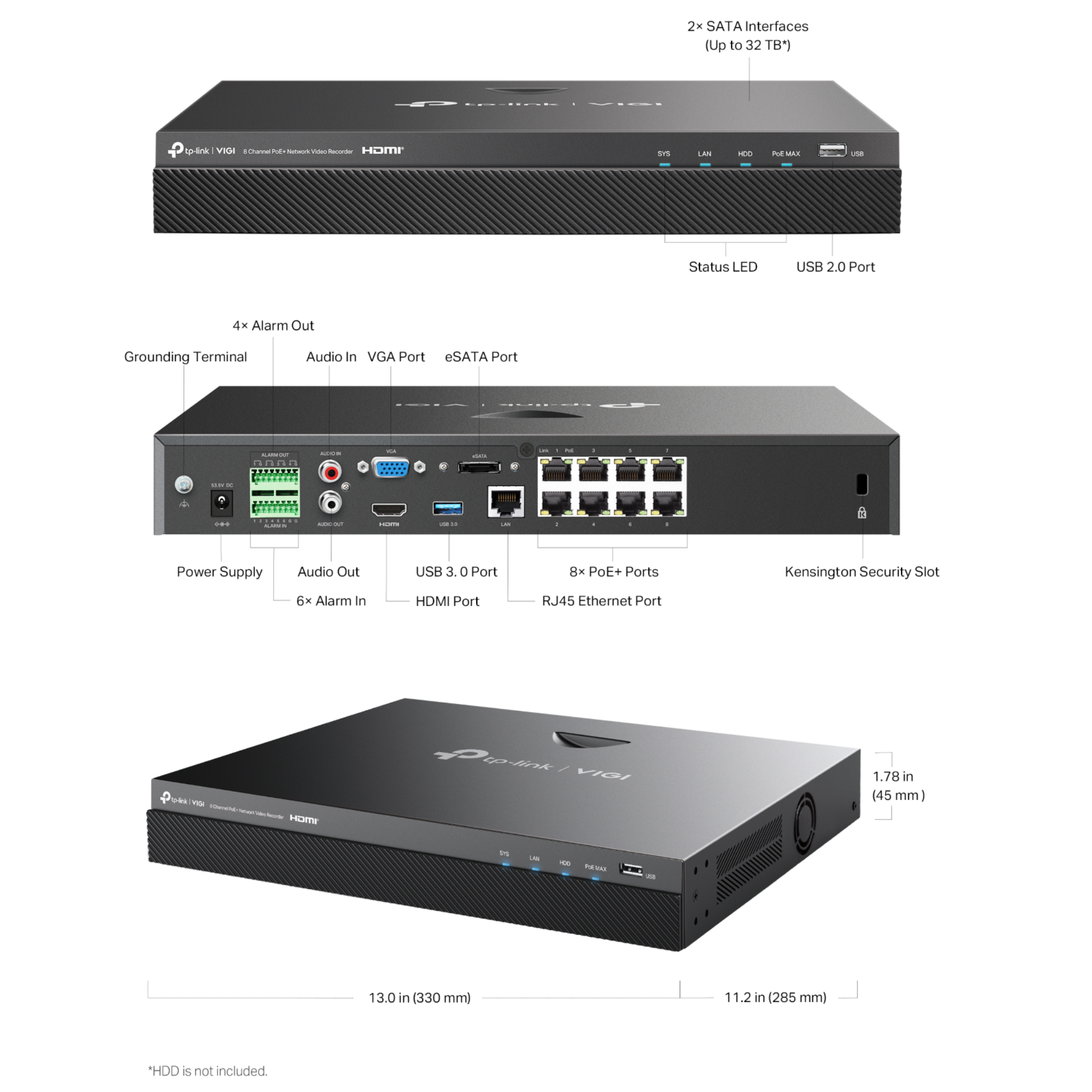 VIGI NVR2008H-8MP_Build Features