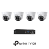 TP-Link VIGI InSight VIGIPROAIO8MPIPCCTVKIT2 - Includes 1 * VIGI NVR1004H-4P (Without HDD) + 4 * VIGI InSight S485 4K 8MP Active-Deterrence AI Smart-Dual-Light Turret Cameras with 2-Way Audio