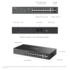 TP-Link Omada ES220GP 20-Port Gigabit Ethernet Easy Managed Fanless Network Switch with 16 * GbE PoE+ Ports + 2 * GbE LAN Ports + 2 * SFP Slots - 150w PoE Power Output - Centralized Cloud Management Via Web OR Omada App