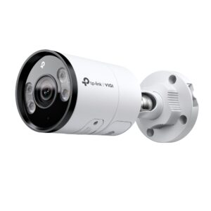 TP-Link VIGI InSight S385 2.8MM Active-Deterrence AI H265 4K 8MP PoE IP Smart-Dual-Light (30m IR + 30m White-Light) Full-Colour 120dB True-WDR Weatherproof Bullet Camera with 2.8mm Fixed Lens - 2-Way Audio - 111.4° Horizontal Wide Angle View