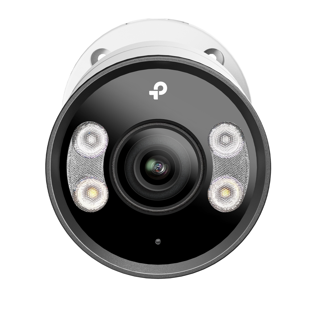 TP-Link VIGI InSight S385 2.8MM Active-Deterrence AI H265 4K 8MP PoE IP Smart-Dual-Light (30m IR + 30m White-Light) Full-Colour 120dB True-WDR Weatherproof Bullet Camera with 2.8mm Fixed Lens - 2-Way Audio - 111.4° Horizontal Wide Angle View