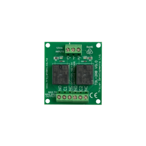 Trojan TDL-2RB 2-Way Single Pole Relay Board - 12VDC 8Amp Rating Per Relay