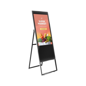ZKDigimax DG03-A2F43 1080P Full-HD Portable Digital Signage LED Poster - LED Size 43" (43-Inch) - Android OS - Built-in Speakers - Supports Display of Images & Videos
