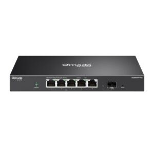 TP-Link Omada ES206XPP-M2 5-Port 2.5GBase-T Easy Managed PoE Switch with 4 * 2.5Gbps PoE++ Ports + 1 * 2.5Gbps Uplink Port + 1 * 10Gbps SFP Slot - 120w PoE Budget - Centralized Cloud Management Via Web OR Omada App
